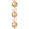 12 Pack: Amber Mix Large Glass Faceted Round Beads by Bead Landing™